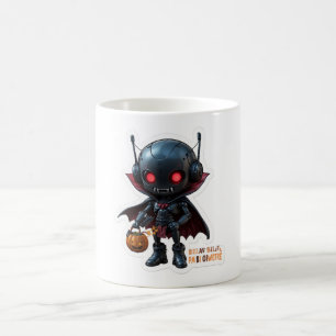 Dark Vampire Robot Halloween Spooky Sci-Fi Coffee Mug