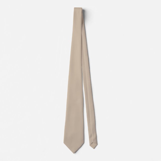 Dark Vanilla Solid Color Tie (Front)