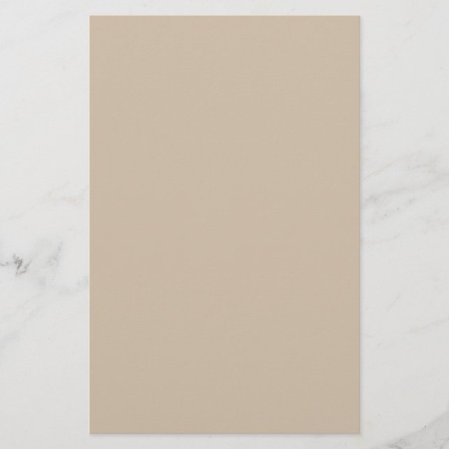 Dark Vanilla Solid Colour Stationery (Front)