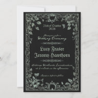 Dark Viking Wedding Invitation