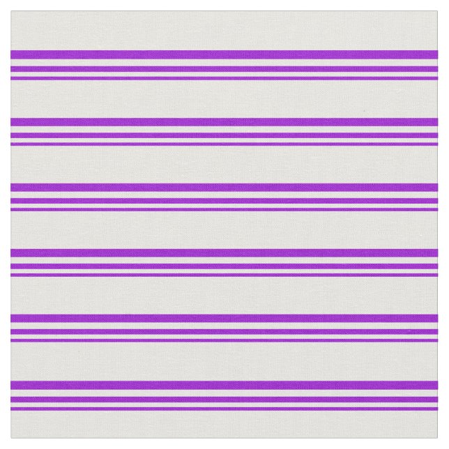 Dark Violet and White Lined Pattern Fabric (Close Up)