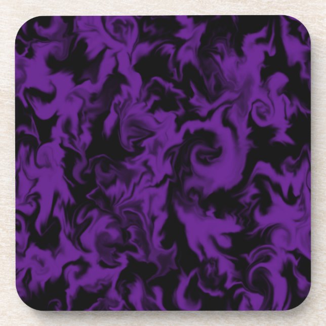 Dark Violet & Black mixed colour coaster (Front)