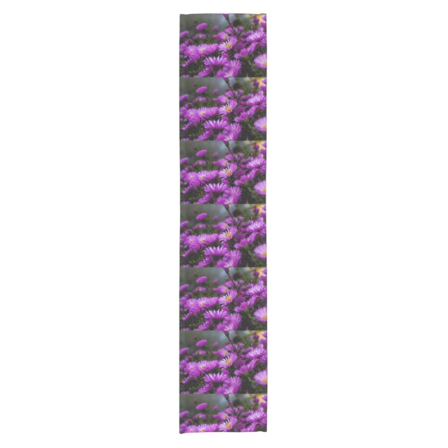 dark violet flower table runner (Front)