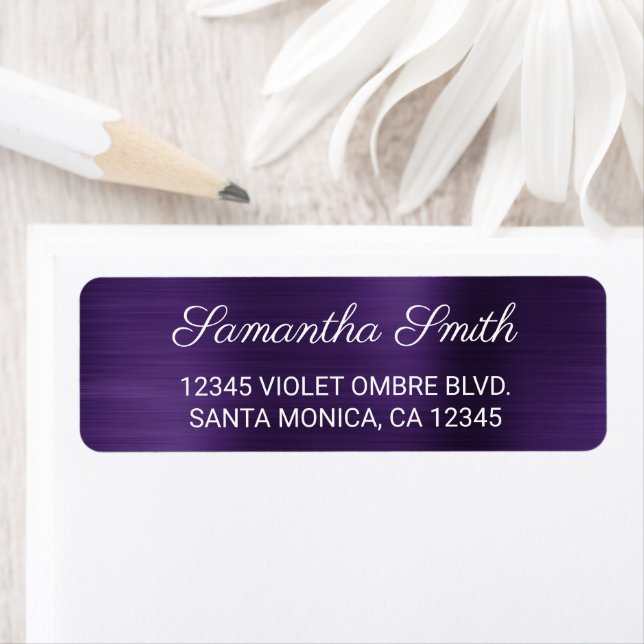 Dark Violet Purple Ombre Brushed Foil (Insitu)