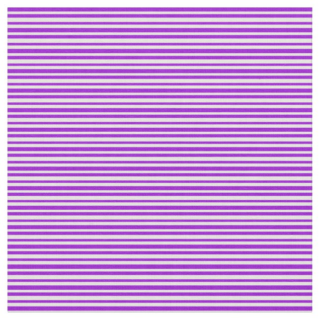 Dark Violet & White Lines Fabric (Close Up)