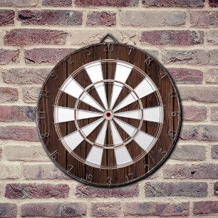 Dark Walnut Midcentury Modern Dartboard