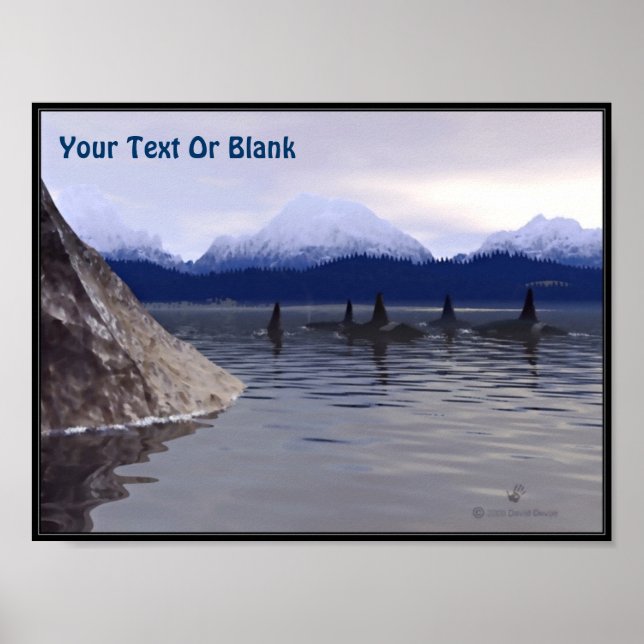 Dark Water Orca Poster (Front)