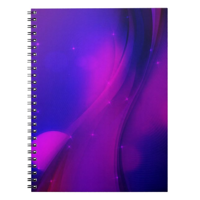 Dark Wave Spiral Notebook (Front)