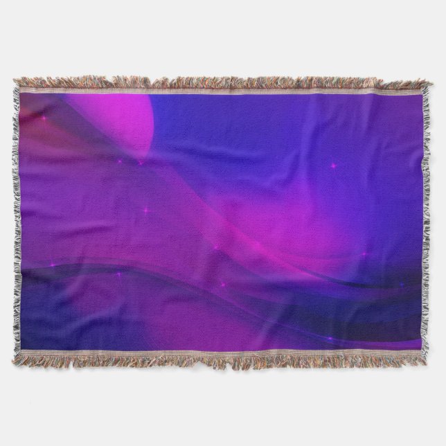 Dark Wave Throw Blanket (Front)