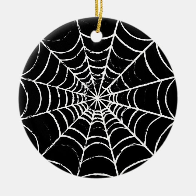 Dark Web Ceramic Tree Decoration (Front)