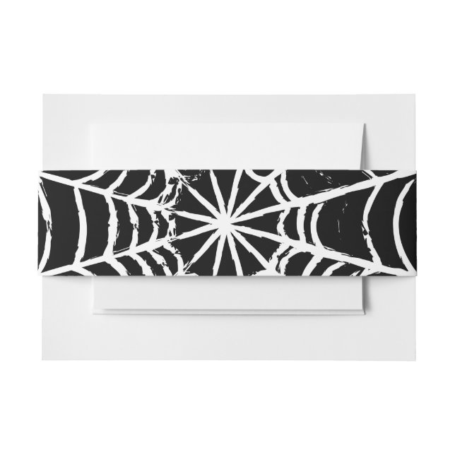 Dark Web Invitation Belly Band (Front Example)