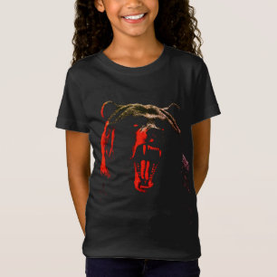 Dark Wild Bear Portrait in Dramatic Lighting T-Shirt
