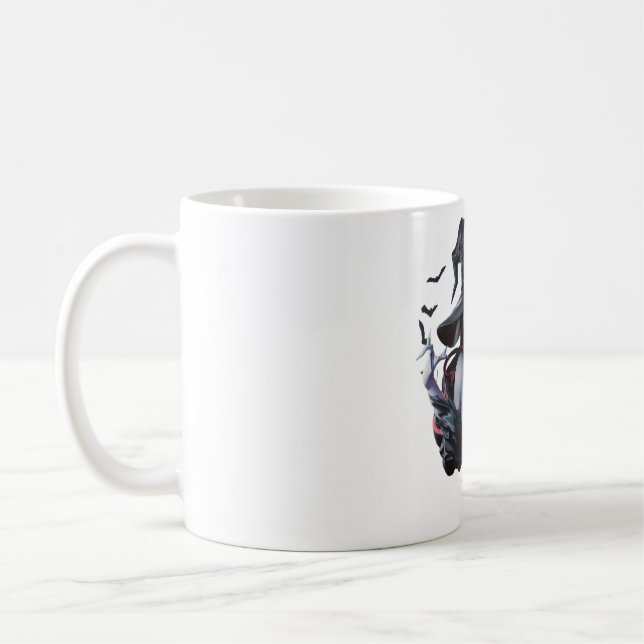 Dark Witch and Bats Mug (Left)