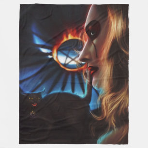 Dark Witch Fleece Blanket