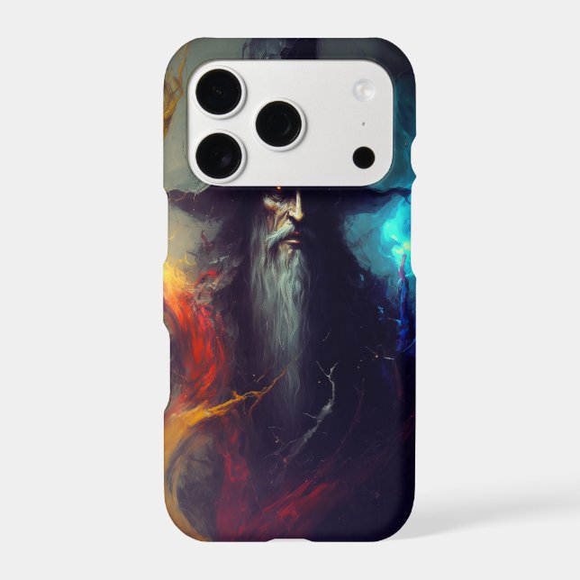 Dark Wizard Fantasy iPhone Case | Mage Art (Back)