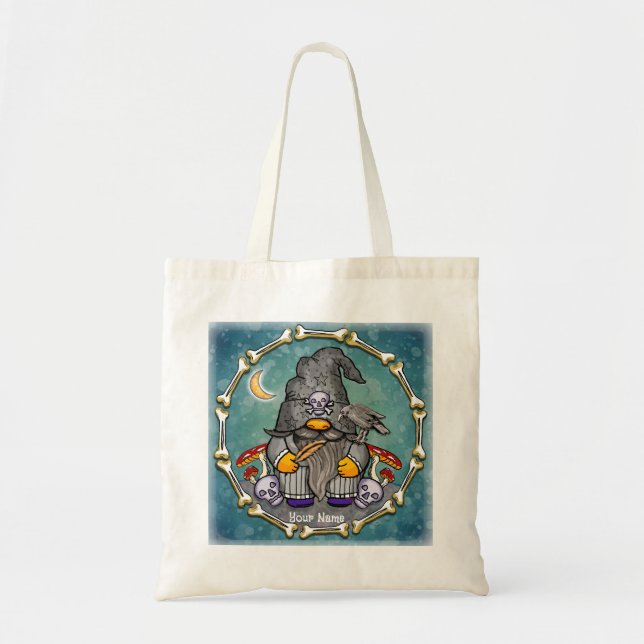 Dark wizard gnome  tote bag (Front)