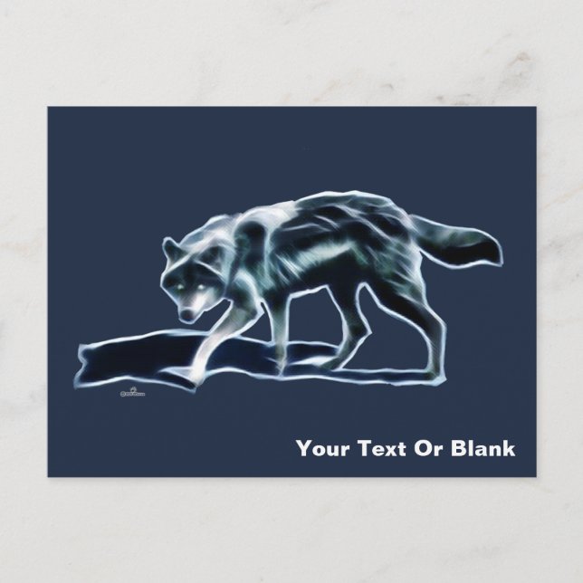 Dark Wolf Postcard (Front)