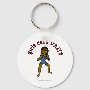Dark Womens Wrestling Key Ring