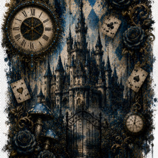 Dark Wonderland Alice and her Queen dressed in red Wrapping Paper Sheet