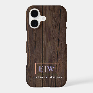 dark wood and modern personalized