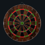 Dark Wood Design Dartboard<br><div class="desc">Dartboard design with the look of dark wood.</div>