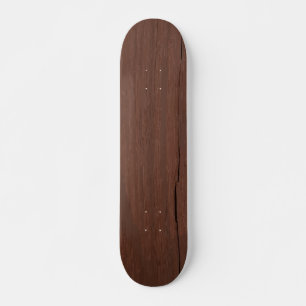 Dark Wood Fracture Minimal Street Design Skateboard