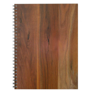 Dark Wood Grain Floor Spiral Notebook