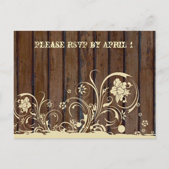 Dark Wood RSVP Postcard (Front)