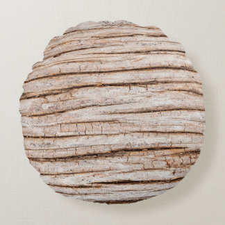 Dark wood texture. Abstract background Vintageabst Round Cushion
