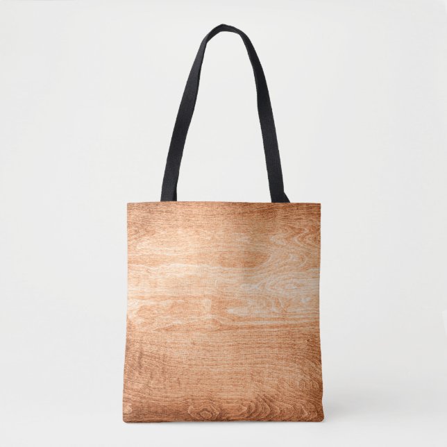 Dark wood texture background surface with old natu tote bag (Front)