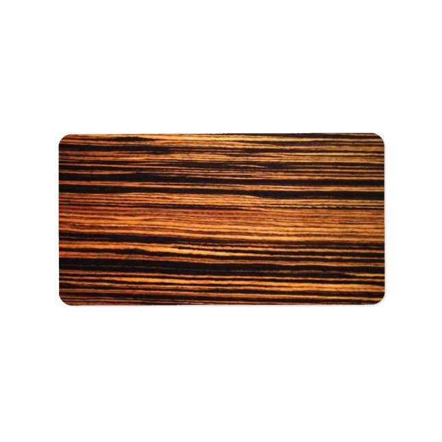 Dark Wood Veneer Label (Front)