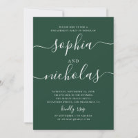 Dark Woodland Green Engagement Party | Script