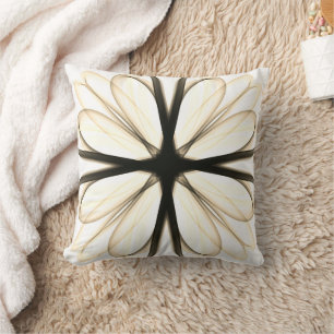Dark Yellow Black Design Classy Cute Cushion
