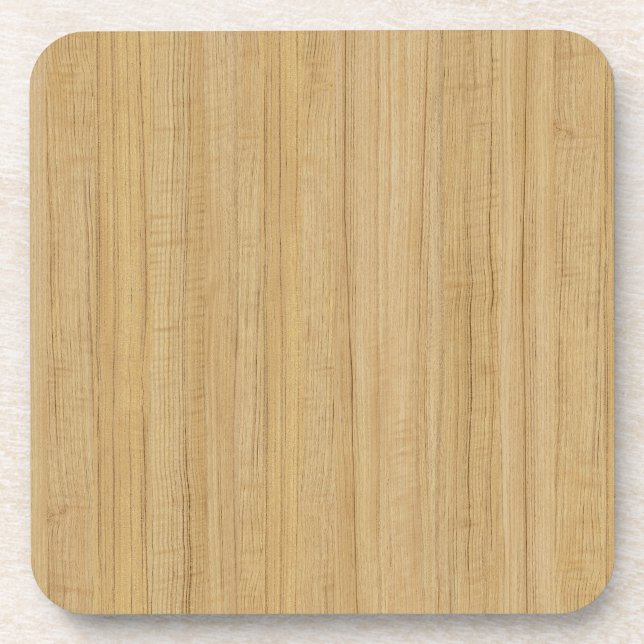 dark yellow wood coaster (Front)
