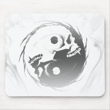 Dark yin yang religious Symbol