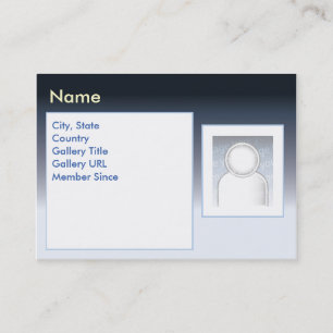 Dark Zazzle - Chubby Business Card