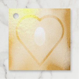 Darker colours glowing hear white bulb sticker favour tags
