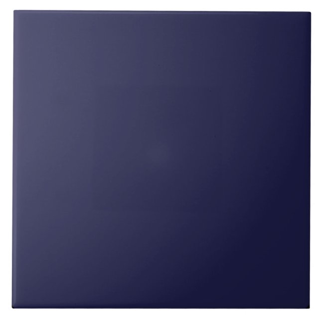 Darkest navy blue solid colour tile (Front)