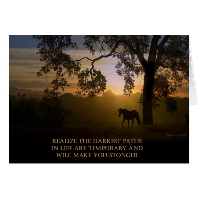 Darkest Paths make you stronger card (Front Horizontal)