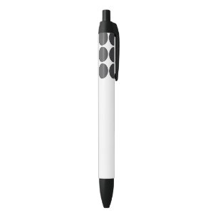 DarkGrey Dot Black Ink Pen