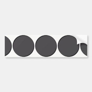 DarkGrey Dot Bumper Sticker