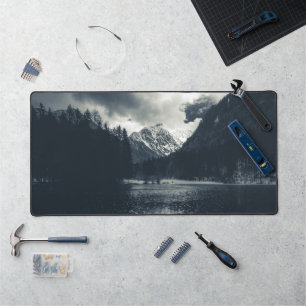 Darkness and rain at Zgornje Jezersko, Slovenia Desk Mat