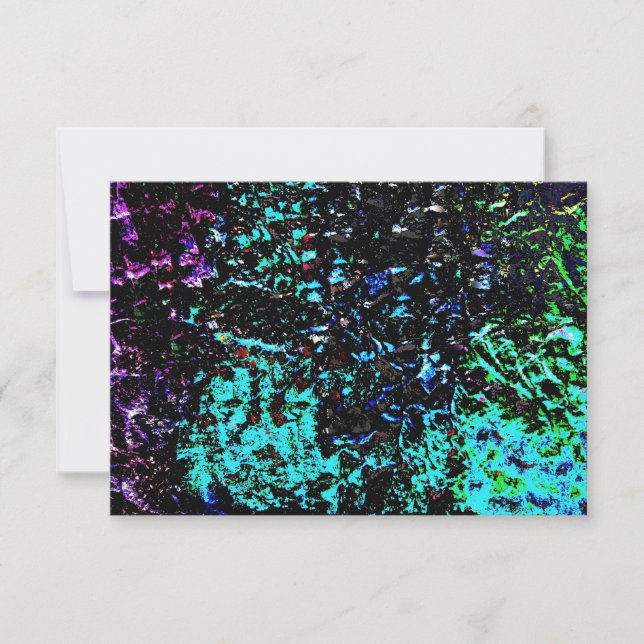 Darkness galaxy blue abstract invitation,Bold art Invitation (Front)