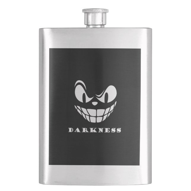 Darkness monster face hip flask (Front)
