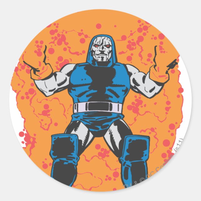 Darkseid Destruction Classic Round Sticker (Front)