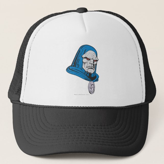 Darkseid Head Shot Trucker Hat (Front)