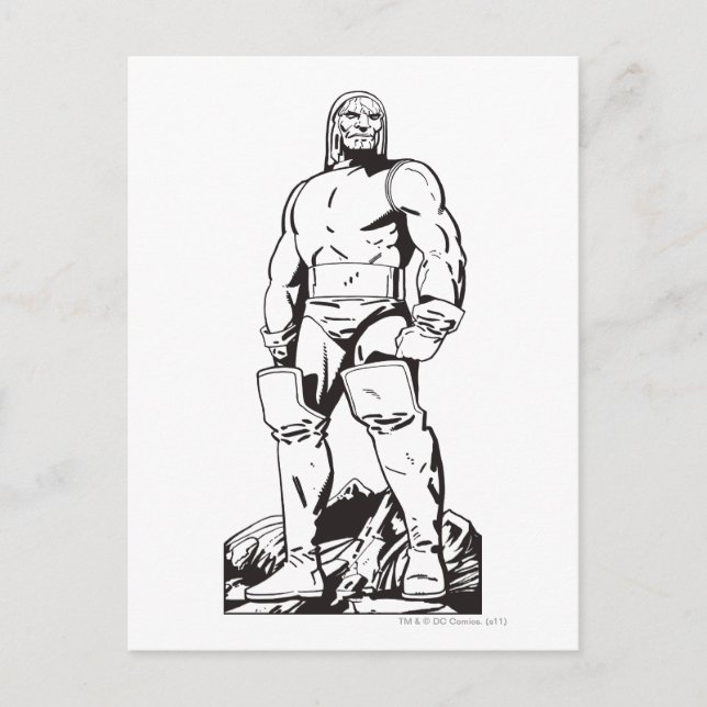 Darkseid Outline Postcard (Front)