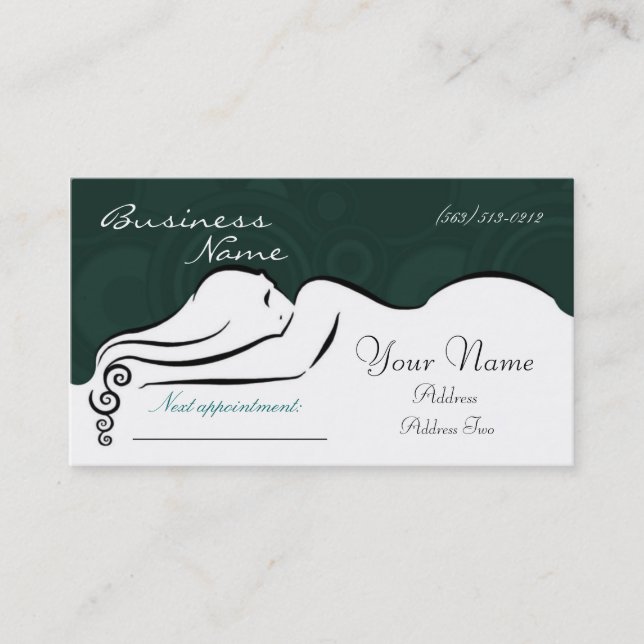 Darla's [green] Business Cards (Front)
