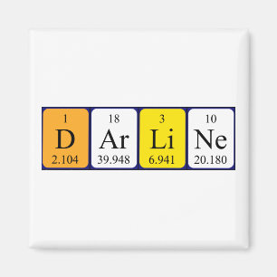 Darline periodic table name magnet