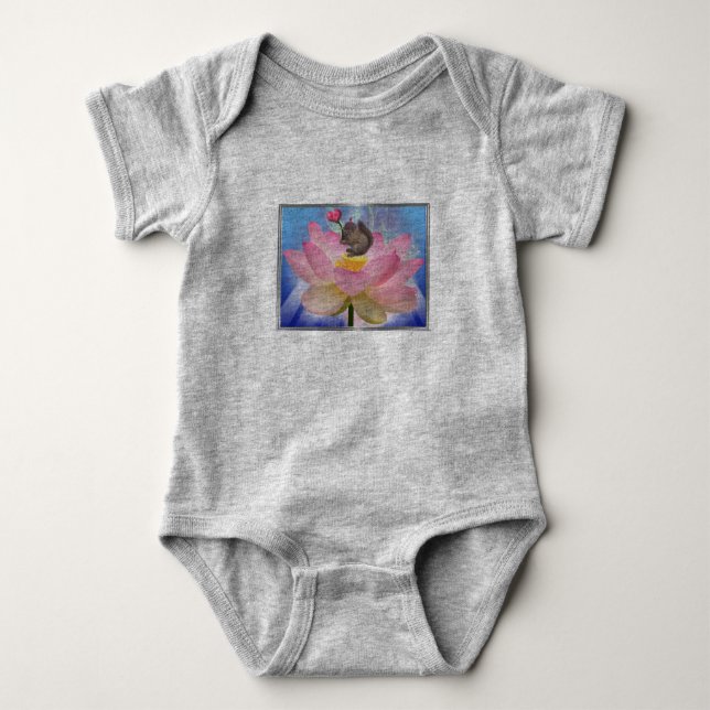 Darling Baby Squirrel with Sweet Heart Bodysuit (Front)